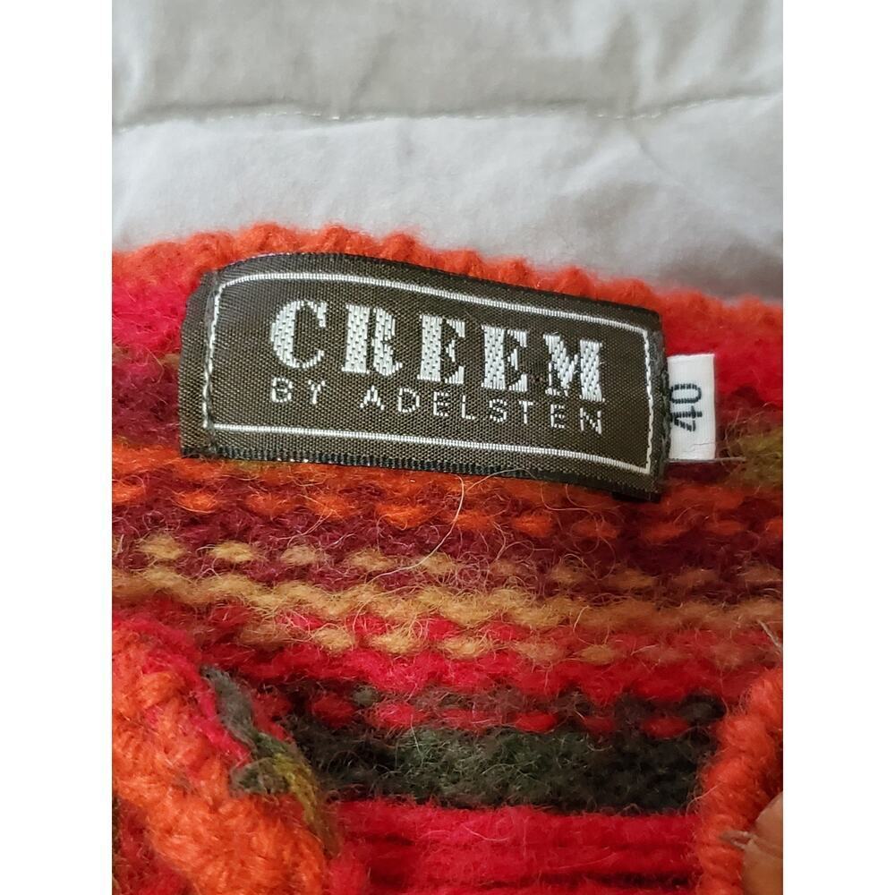 CREEM by Aldesten Vintage 100% Shetland Wool Cardigan Women’s Size 40/MD - Picture 2 of 10